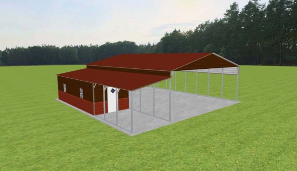 Carport with Storage 30 x 40 x 11 - Image 2