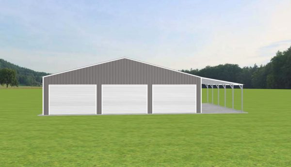 Garage with Lean To 42 x 25 x 10 - Image 3