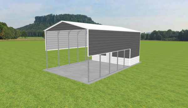 Carport with Storage 20 x 35 x 14