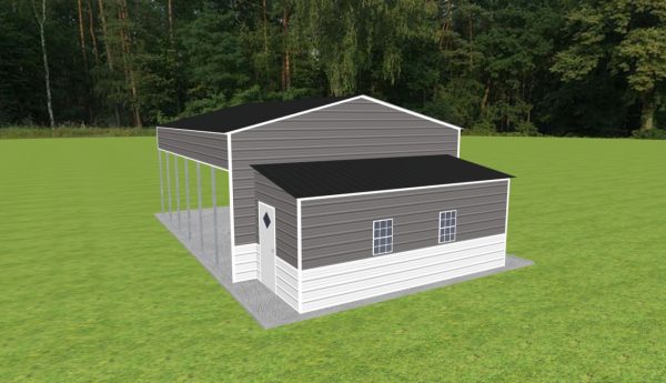 Carport with Storage 24 x 30 x 12 - Image 2