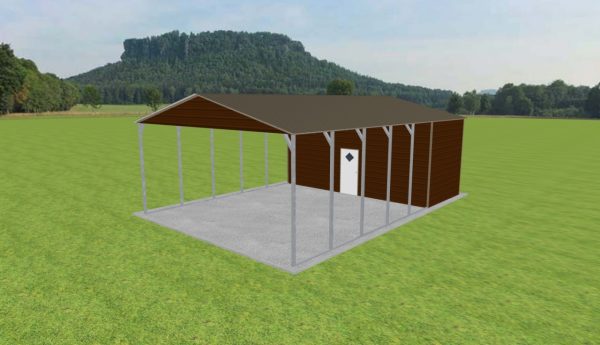 Carport with Storage 24 x 35 x 11