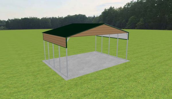 3 Car Carport 28 x 20 x 12