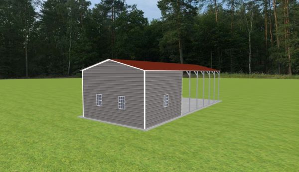 Carport with Storage 18 x 45 x 11 - Image 4