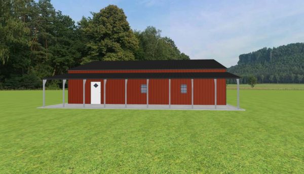 Garage with Lean To 42 x 45 x 10 - Image 2