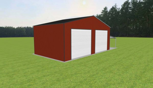 Garage with Lean To 44 x 25 x 16 - Image 4