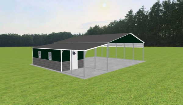 Carport with Storage 30 x 30 x 9 - Image 2