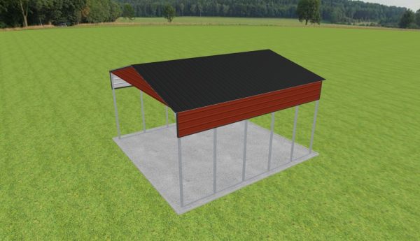 2 Car Carport 24 x 25 x 13 - Image 3