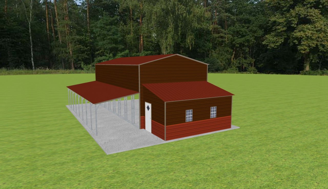 Carport With Storage 20 X 40 X 15 2 Carport with Storage 20 x 40 x 15 - Image 2