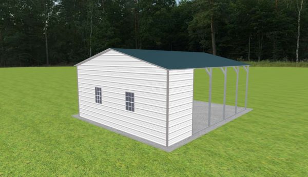 Carport with Storage 20 x 25 x 9 - Image 4