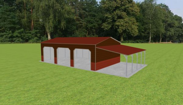 3 Car Carport 22 x 35 x 10