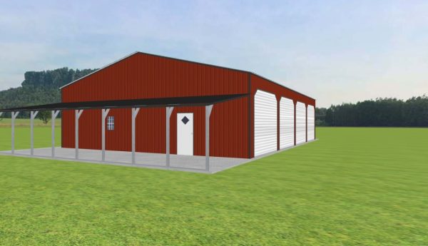 Garage with Lean To 40 x 55 x 12 - Image 2