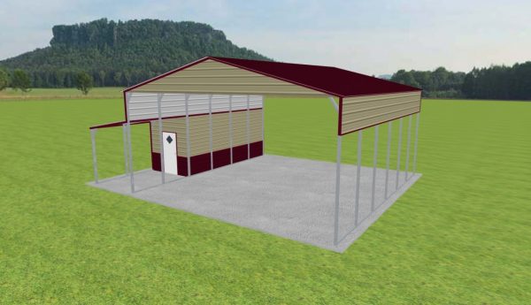 Carport with Storage 28 x 30 x 13 - Image 4