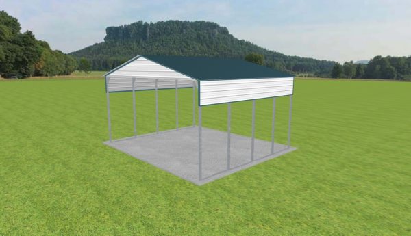 2 Car Carport 24 x 20 x 12