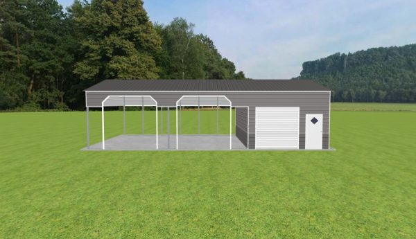 Carport with Storage 24 x 45 x 11