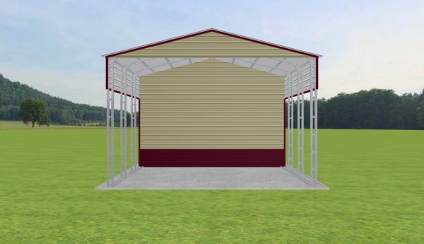 Carport with Storage 24 x 20 x 15 - Image 2