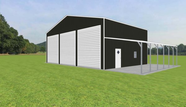 Garage with Lean To 42 x 30 x 16 - Image 3