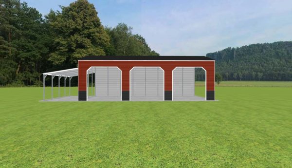 3 Car Carport 22 x 40 x 12 - Image 2