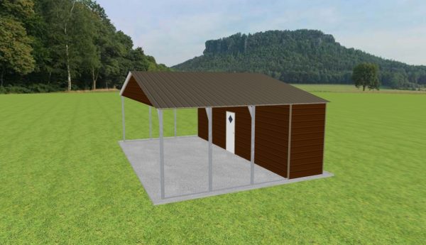 Carport with Storage 30 x 20 x 9