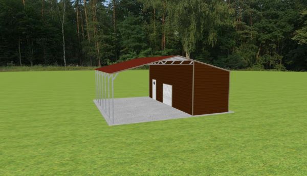 Carport with Storage 28 x 28 x 10 - Image 4