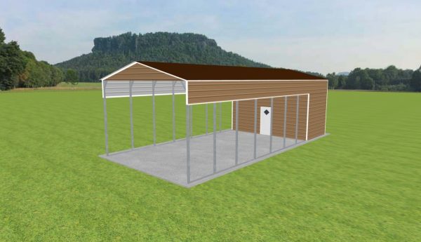 Carport with Storage 20 x 45 x 13