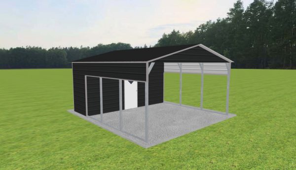 Carport with Storage 18 x 20 x 9 - Image 5