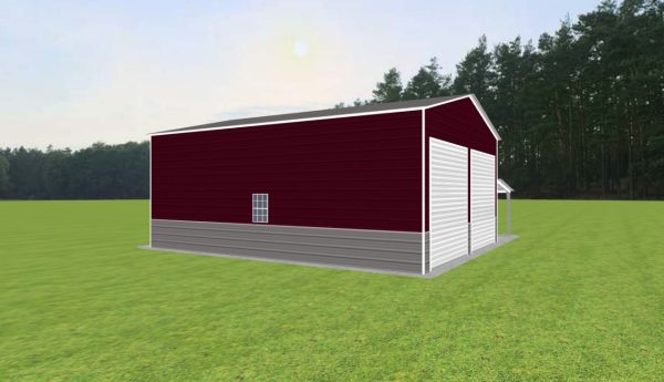 Garage with Lean To 24 x 30 x 12 - Image 4