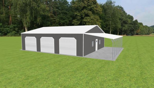 Garage with Lean To 36 x 40 x 10