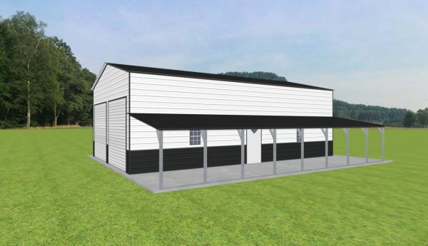 Garage with Lean To 24 x 40 x 13 - Image 2