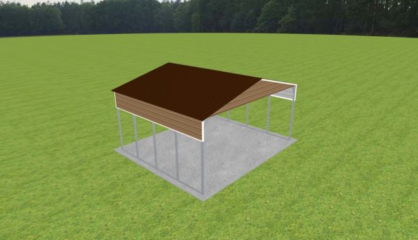 2 Car Carport 24 x 20 x 11 - Image 2