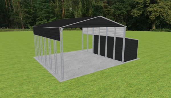 Carport with Storage 28 x 30 x 15 - Image 5