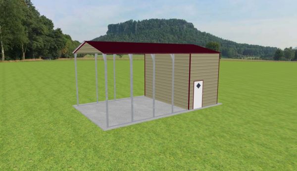 Carport with Storage 18 x 30 x 13