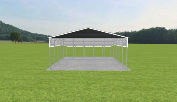 2 Car Carport 24 x 20 x 10 - Image 3