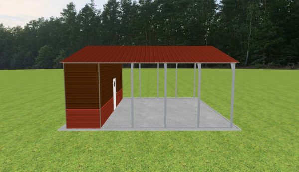 Carport with Storage 26 x 25 x 10 - Image 5