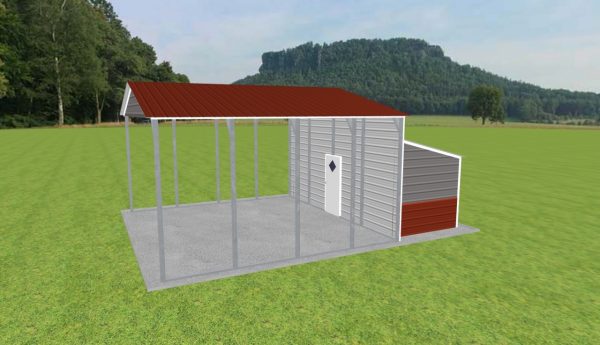 Carport with Storage 22 x 20 x 11