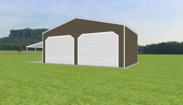 Garage with Lean To 38 x 25 x 14 - Image 3