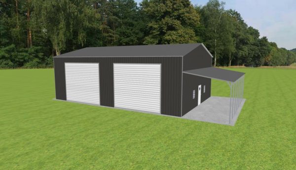 Garage with Lean To 34 x 50 x 16