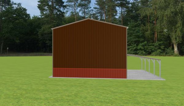 Garage with Lean To 24 x 20 x 16 - Image 5