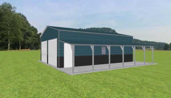 Garage with Lean To 22 x 30 x 10 - Image 2