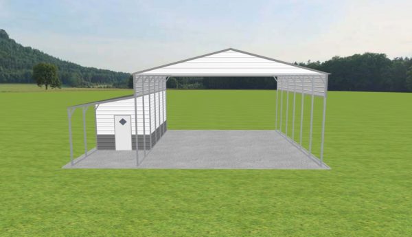 Carport with Storage 28 x 30 x 14 - Image 2