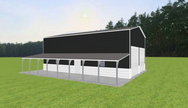 Garage with Lean To 24 x 40 x 15 - Image 3