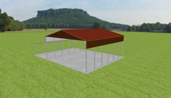 3 Car Carport 28 x 30 x 12 - Image 2