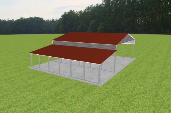 3 Car Carport 26 x 30 x 10 - Image 3