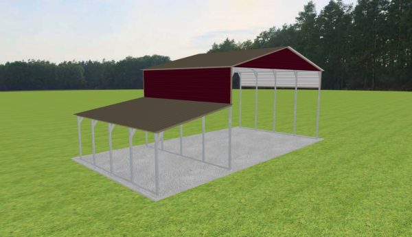 3 Car Carport 28 x 20 x 14