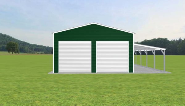 Garage with Lean To 20 x 30 x 10 - Image 3