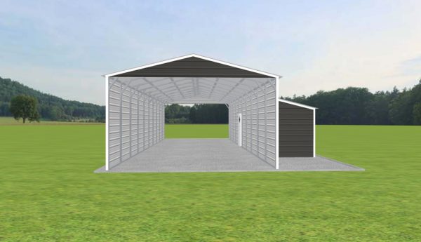 Carport with Storage 18 x 50 x 10 - Image 2