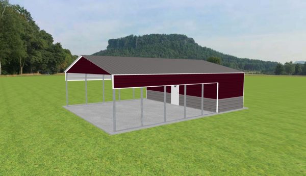 Carport with Storage 28 x 35 x 9