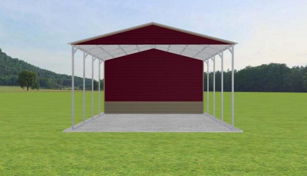 Carport with Storage 24 x 30 x 13 - Image 2