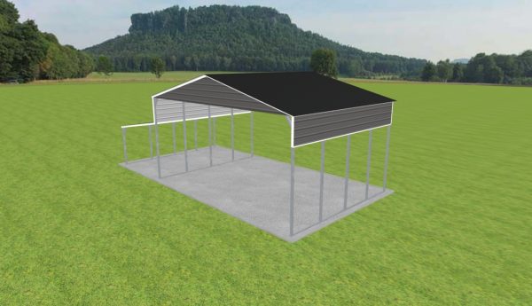 3 Car Carport 28 x 20 x 13 - Image 3