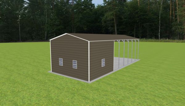 Carport with Storage 18 x 45 x 12 - Image 4