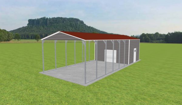 Carport with Storage 18 x 45 x 11